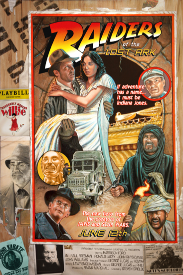 RAIDERS "circus style" movie poster